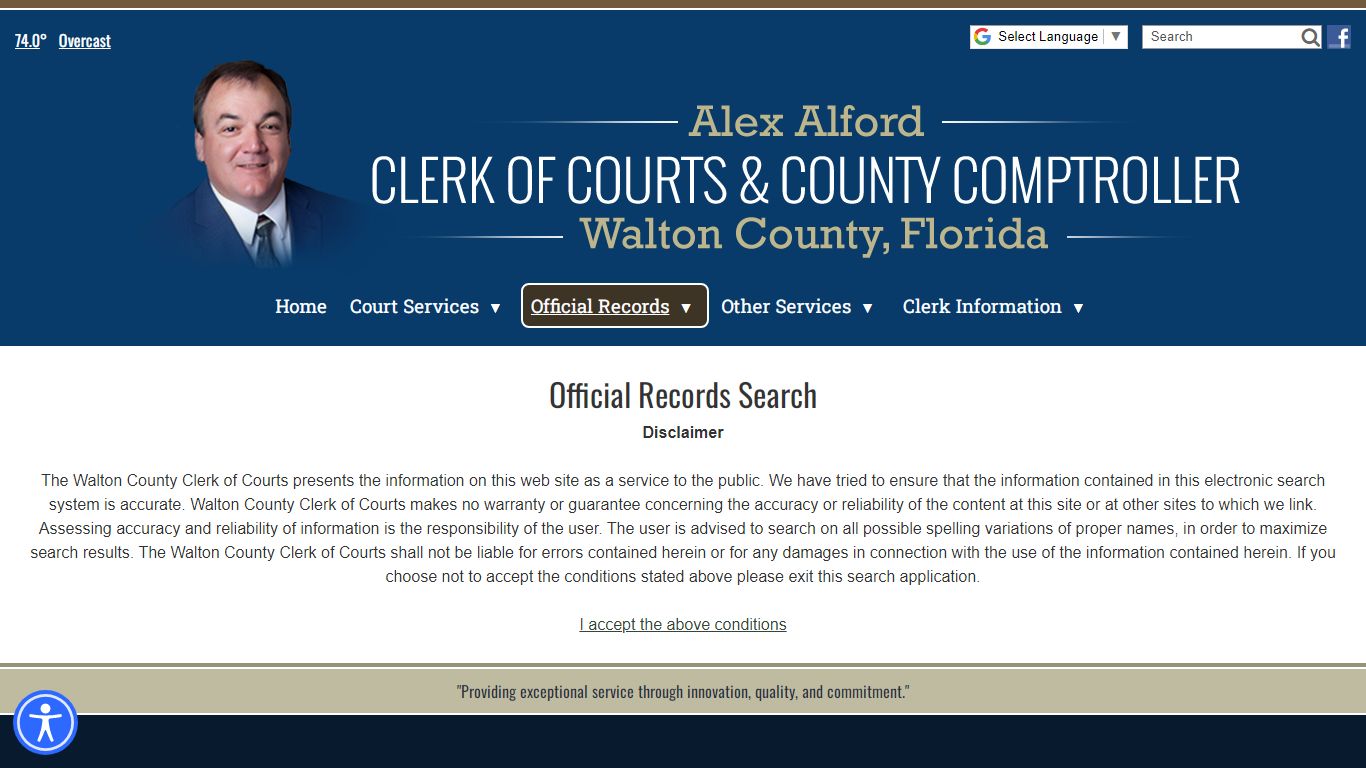 Official Record Search - Walton County Clerk of Courts ...