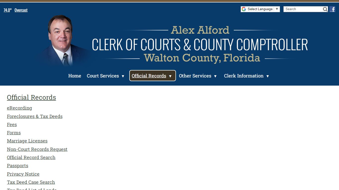 Official Records - Walton County Clerk of Courts & Comptroller