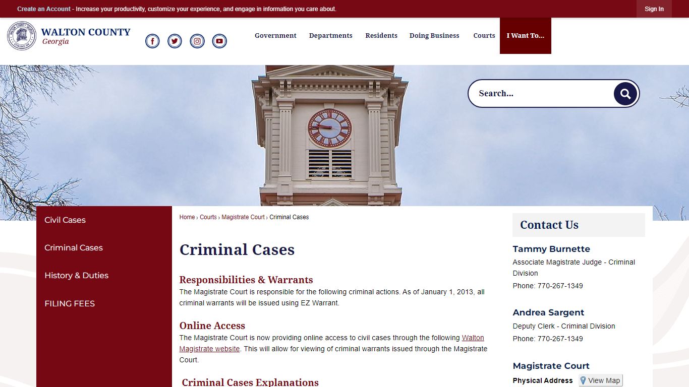 Criminal Cases | Walton County, GA